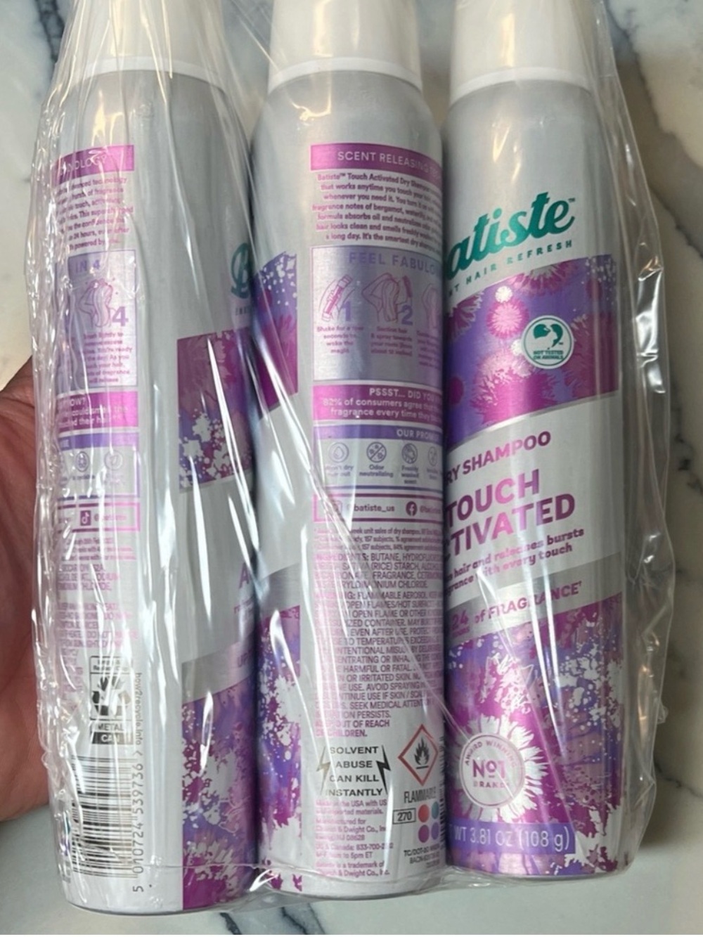 Dry Shampoo Touch Activated - Purple Scent (Pack)